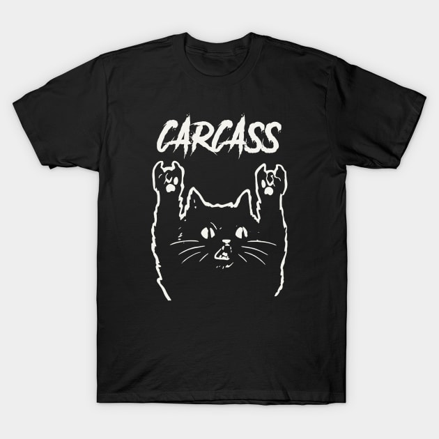 carcass metal cat T-Shirt by bubur ayam